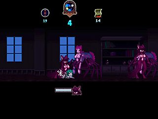 Hentai game with a haunted Halloween twist: Futa monster girl and ghost chasing